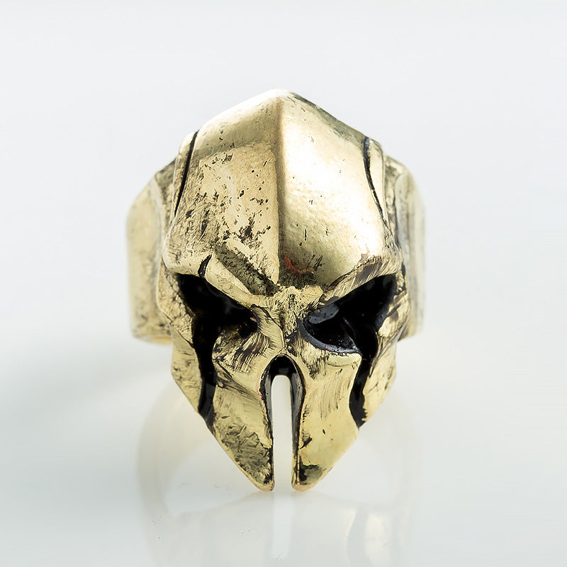 Unisex Spartan Skull Ring